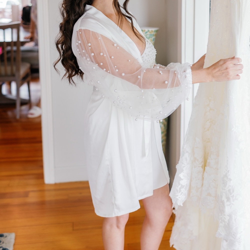 Slip dress and robe